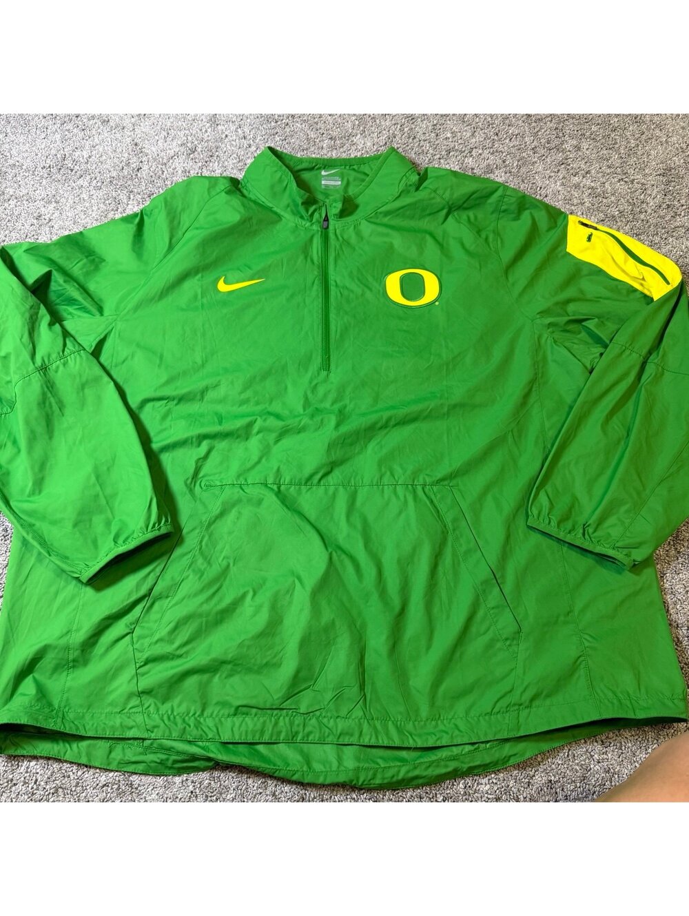 Nike Oregon Ducks Green Pullover Jacket size XXL